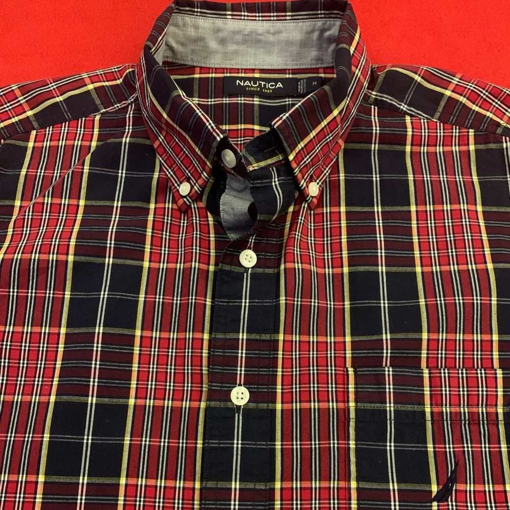 NAUTICA LS All Cotton Plaid Shirt